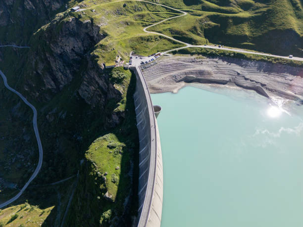 istock High-Altitude Dam with Mountain Roads 2162295580