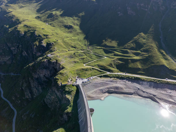 istock High-Altitude Dam with Mountain Roads 2162295608