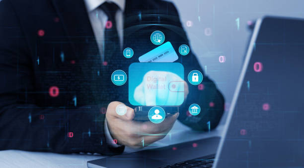 istock Banking service and digital wallet technology. Online banking, financial, smart technology and E-wallet. Business financial technology and development software with smart technology. 2162296849