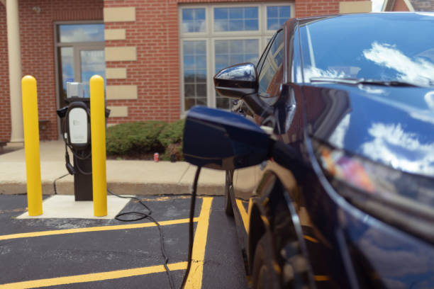istock Electric car refuel with power 2162297086