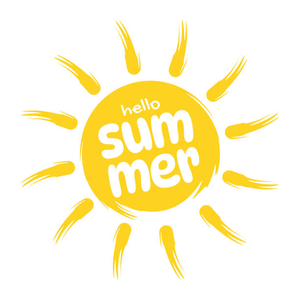 istock Lettering composition of Summer Vacation. Summer lettering on abstract background.  Stock illustration 2162302507
