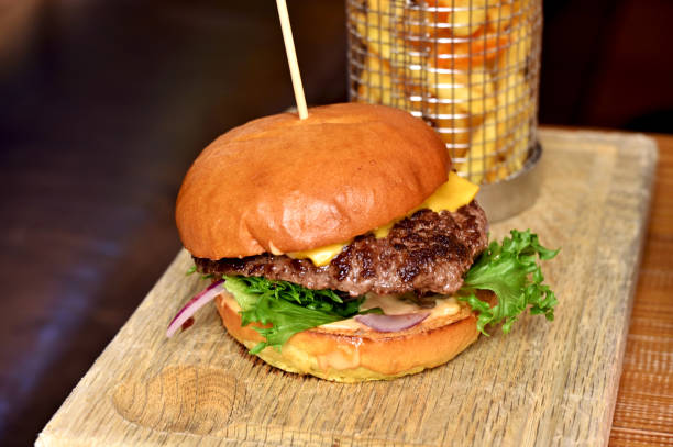 istock Hamburger and French Fries 2162302646