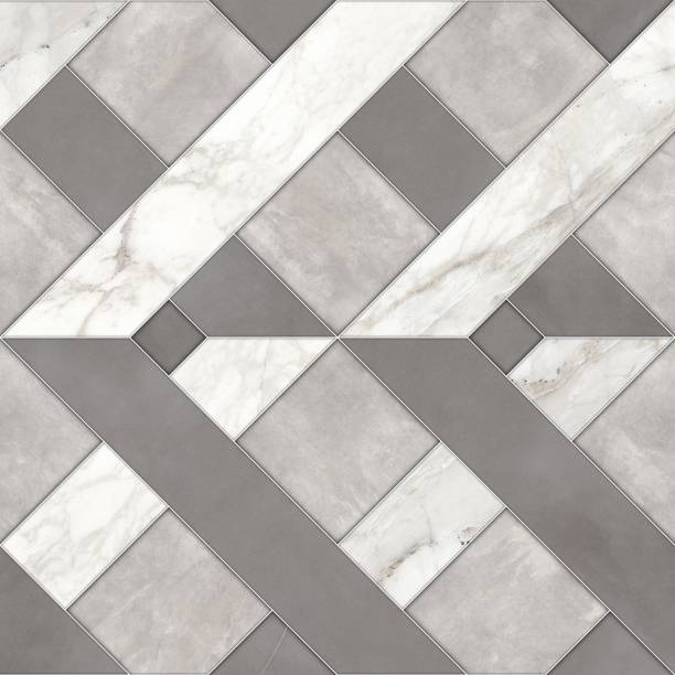 istock Geometric decor. Marble and wooden textured. Parquet floor elements. 2162304637