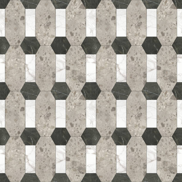 istock Geometric decor. Marble and wooden textured. Parquet floor elements. 2162307061
