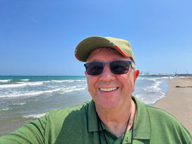 istock Senior man seashore portrait 2162308094