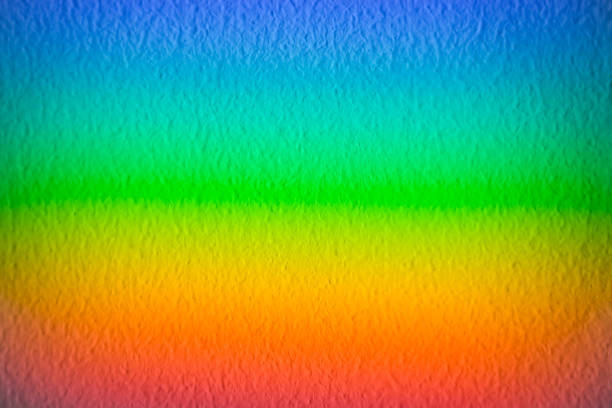 Beautiful spectral gradient of sunlight on the wall