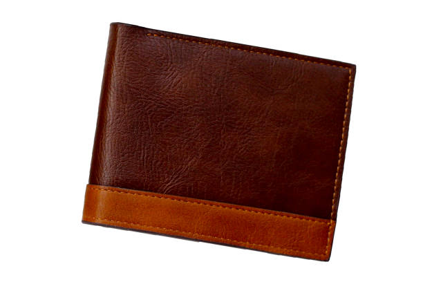 istock Brown wallet on white background. 2162313750
