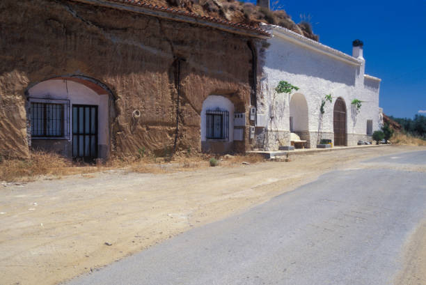 Interior View of Cave Dwellings, Cave Houses, Purullena, Granada, Andalucía, Spain, Europe