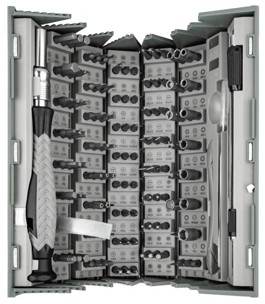 istock set of tools and screwdriver bits on white background in insulation 2162318673