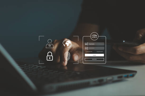 istock Login, User, identification information security and encryption, Account Access app to sign in securely or receive verification codes by email or text message, cyber security in two-step verification. 2162322190