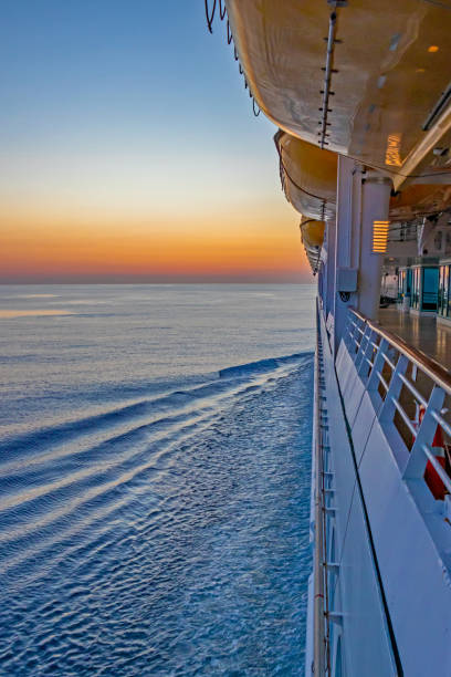 istock Sunset in the Caribbean from a cruise ship 2162330871