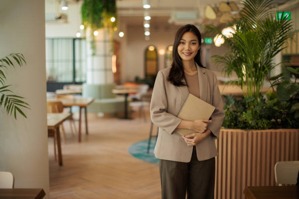 istock Businesswoman in Modern Office Space 2162335801