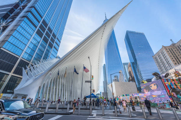 National September 11 Memorial & Museum in New York, USA. It is a part  of the World Trade Center complex, in New York City