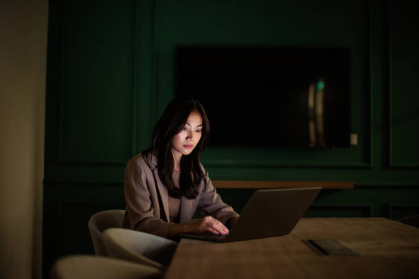 Businesswoman has a deadline