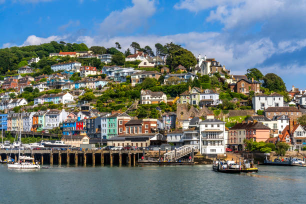 istock Colorful Dartmouth Lower Ferry to Kingswear Harbor Devon England 2162340708
