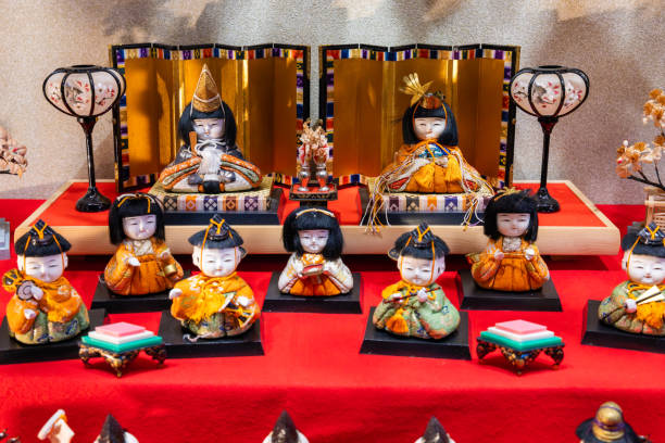 istock Very beautiful Hina dolls decorating the platform. 2162341248