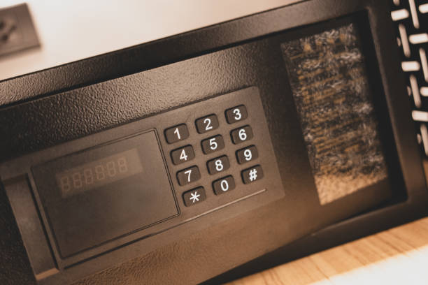 istock Modern safe in hotel room 2162344058