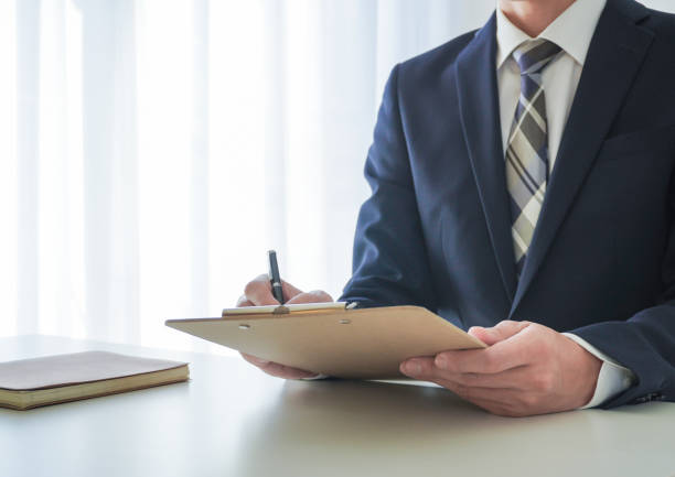 istock Businessman image background writing with a pen 2162350544