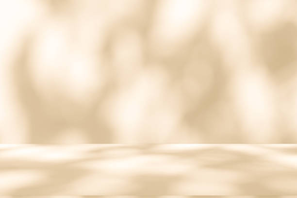 istock Studio style background wall decoration presentation uses white and beige tones. with shadows cast from a nearby window, concept creating a decorative 2162350595