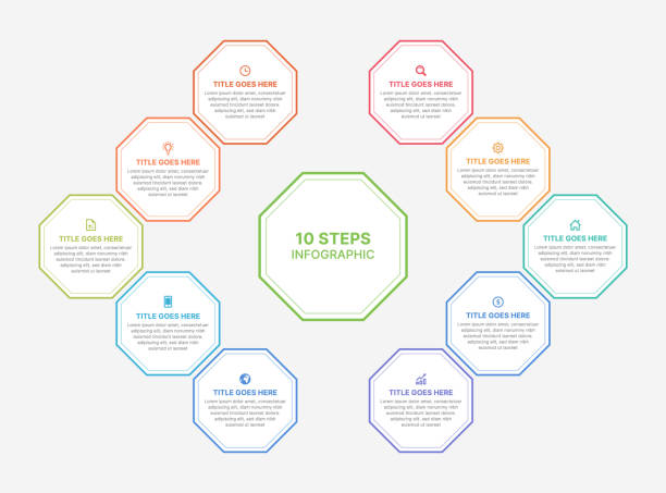 8 Rounded Infographic 550+ Octagon Progress Infographic Stock Illustrations, Royalty-Free ...