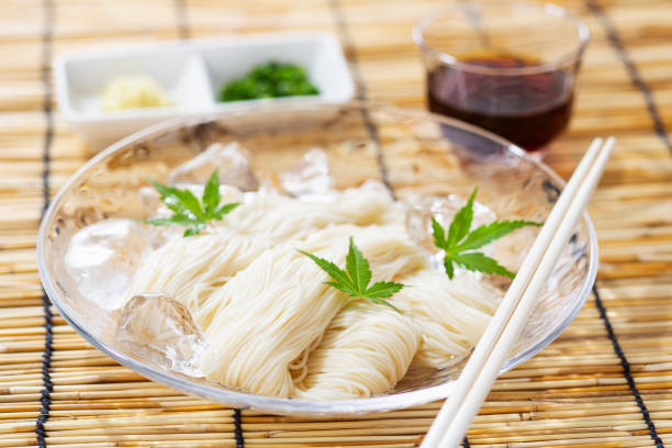 istock Somen noodles Chopsticks up 2162352485