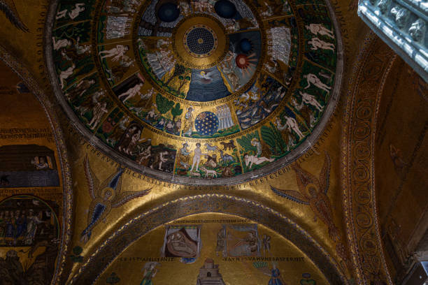 istock Details from murals in San Marco basilica in Venice 2162355921
