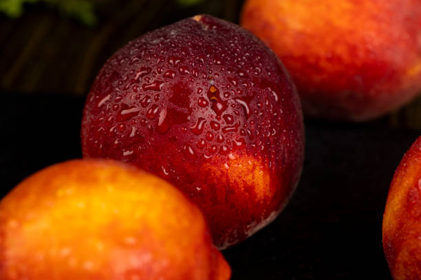ripe and sweet nectarine fruit on the table