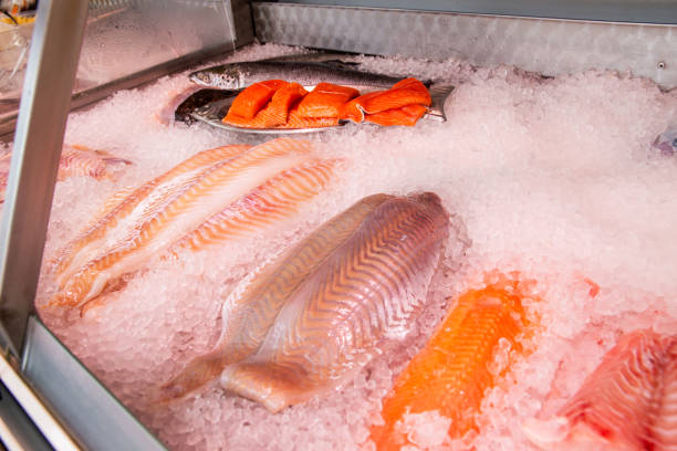 istock Close up of a fish counter 2162357928