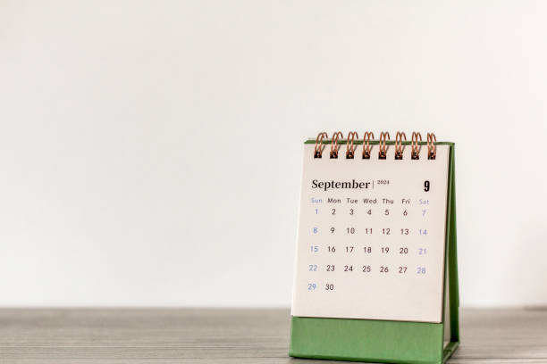 istock Hello September. September 2024 planning calendar on your desktop. 2162358699