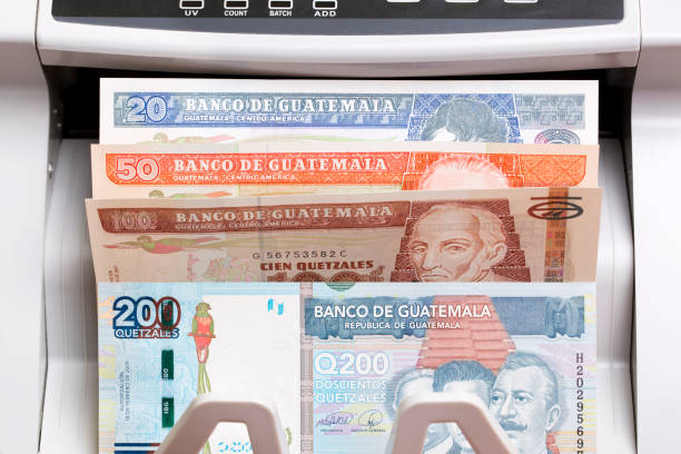 istock Guatemalan quetzal in the counting machine 2162359252