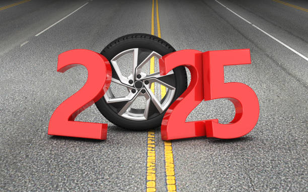 istock New Year 2025 Creative Design Concept  with Wheel 2162359388