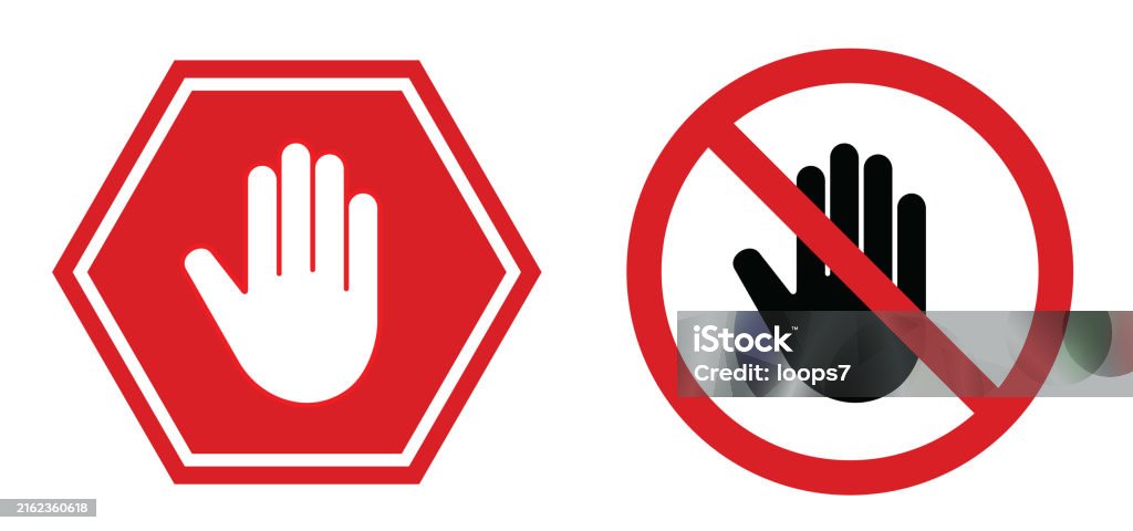 Tilos belépési tábla & Nincs áthágó tábla - Jogdíjmentes Stoptábla témájú vektoros stock alkotások Tilos belépési tábla & Nincs áthágó tábla - Jogdíjmentes Stoptábla témájú vektoros stock alkotások