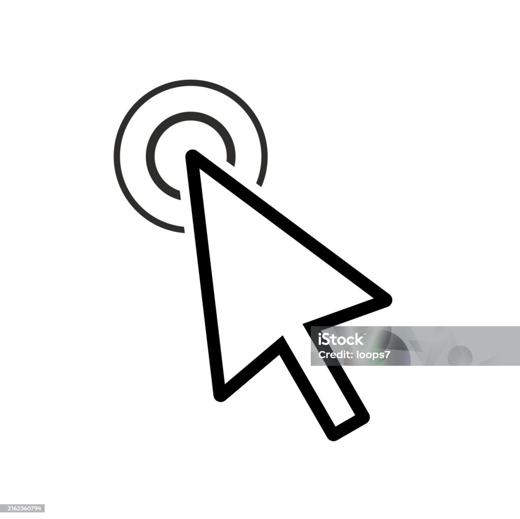 Computer Cursor Stock Illustration - Download Image Now - Arrow Symbol ...