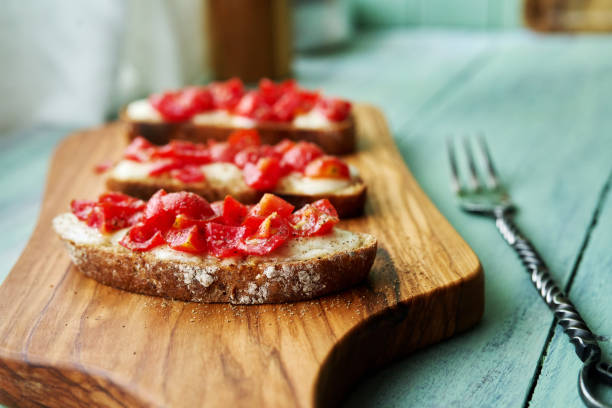 istock Delicious bruschetta for brunch 2162368725