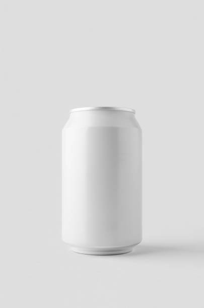 istock White small beer or soda aluminum can mockup. 2162376067