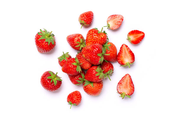 istock strawberry isolated on white background, 2162377405