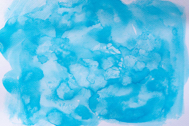 Blue watercolor paint background