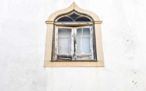 istock White facade with beautiful old window in Lagos 2162383143