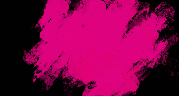 istock Pink bright acid-toxic paint abstract pattern brushstroke on a concrete block wall empty space design text background empty. 2162383954