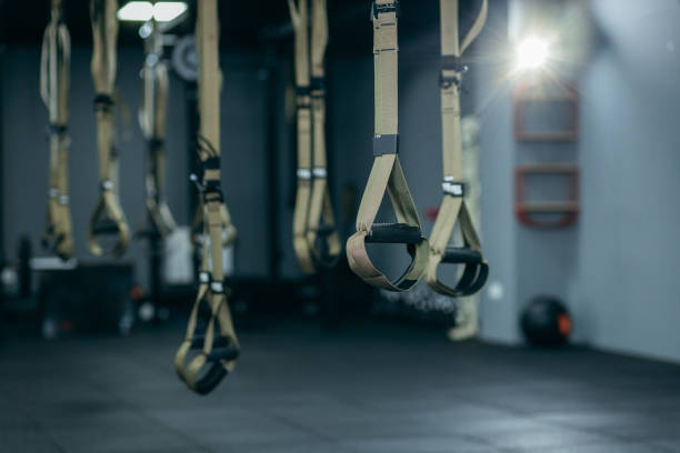 istock Trx fitness straps for training 2162385182