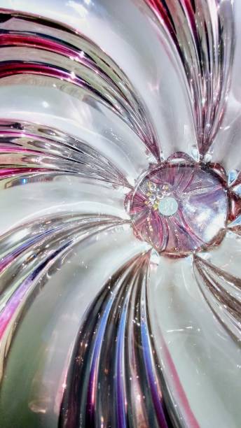 istock wavy transparent glass background 2162391034