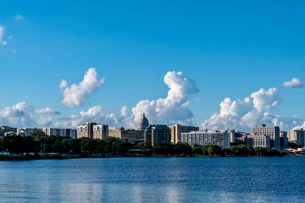 istock Downtown Madison, WI and Lake Monona 2162398139
