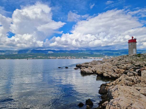 istock lighthouse Klimno - Island Krk 2162401404