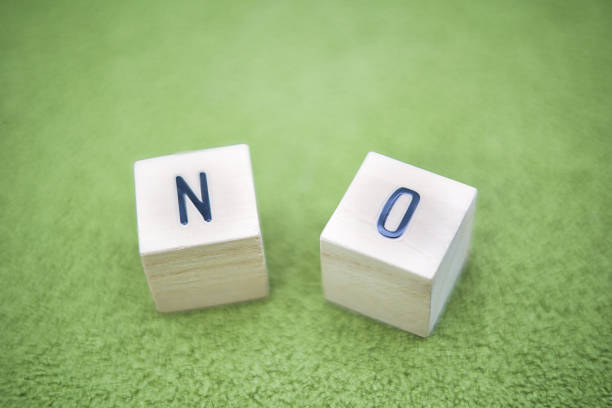 istock Choose YES, NO wooden letter blocks 2162406118