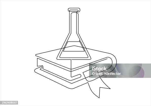 Science Learningcontinuous Line Drawing Stock Illustration - Download ...