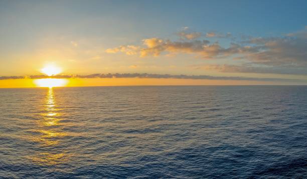 istock Panoramic picture of a colorful sunset 2162411230