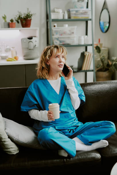 istock Nurse Speaking on Phone 2162411593