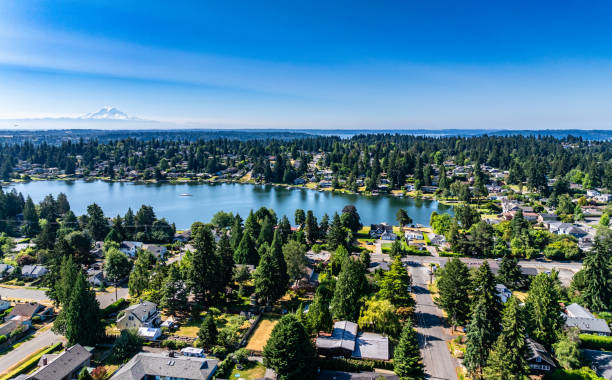 istock lake Burien Aerial 2162420828