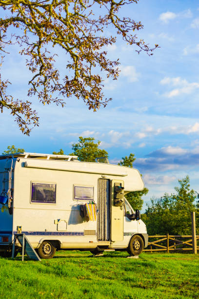 istock Rv motorhome on nature. Holidays trip. 2162425201