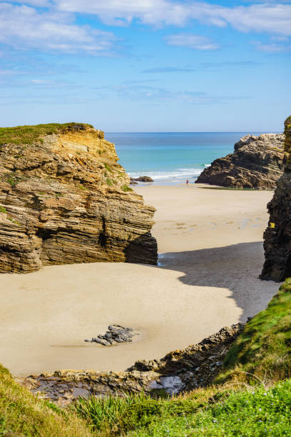 istock Ocean at low tide. Cathedrals Beach in Galicia Spain. 2162426267